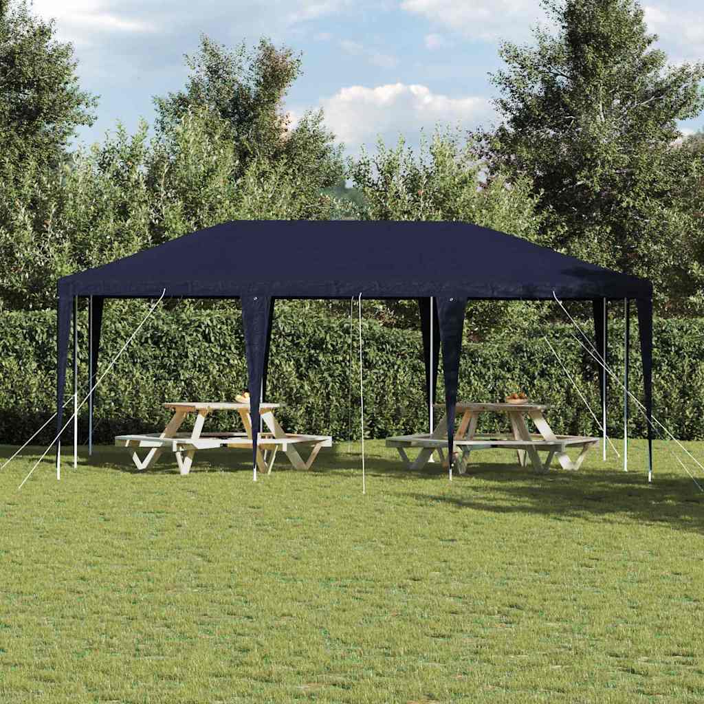 Partytent Blauw 600 x 400 x 266 cm Polyethyleen en Staal is nu te koop bij PeponiXL, paradijselijk wonen!