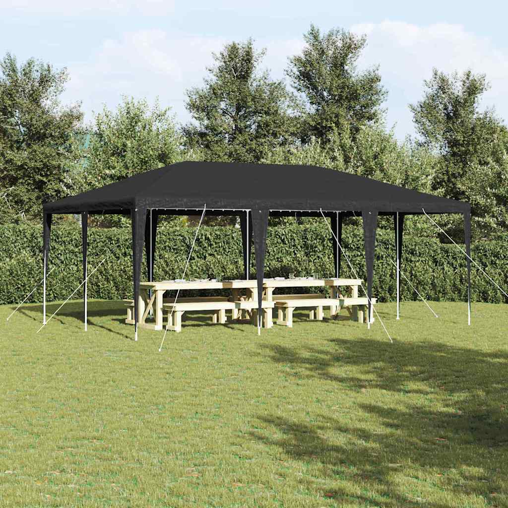Partytent Antraciet 600 x 400 x 266 cm Polyethyleen en Staal is nu te koop bij PeponiXL, paradijselijk wonen!