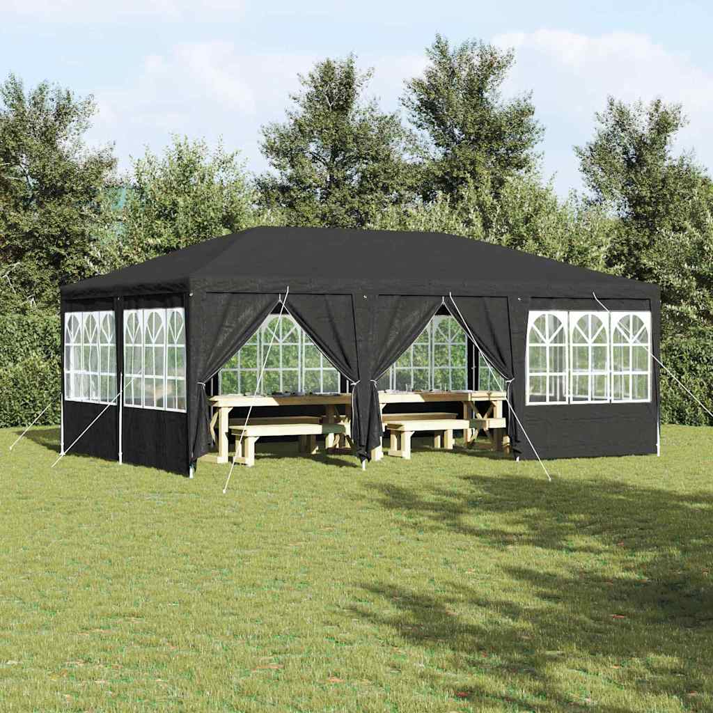 Partytent Antraciet 600 x 400 x 266 cm Polyetheen is nu te koop bij PeponiXL, paradijselijk wonen!