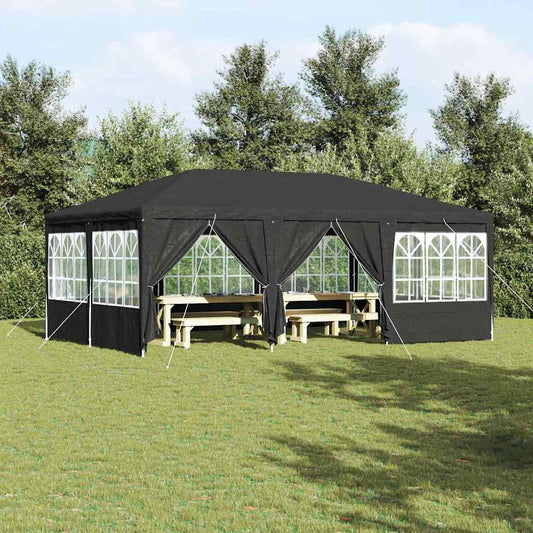 Partytent Antraciet 600 x 400 x 266 cm Polyetheen is nu te koop bij PeponiXL, paradijselijk wonen!