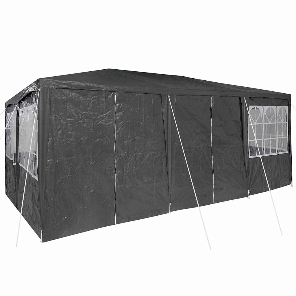 Partytent Antraciet 600 x 400 x 266 cm Polyetheen is nu te koop bij PeponiXL, paradijselijk wonen!
