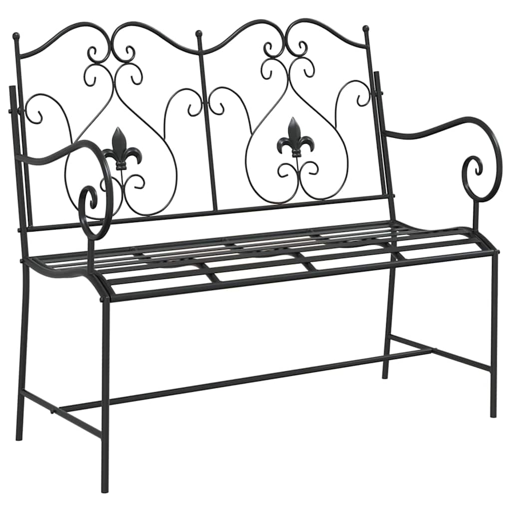 Tuinbank Zwart 104 x 54 x 93 cm Staal is nu te koop bij PeponiXL, paradijselijk wonen!