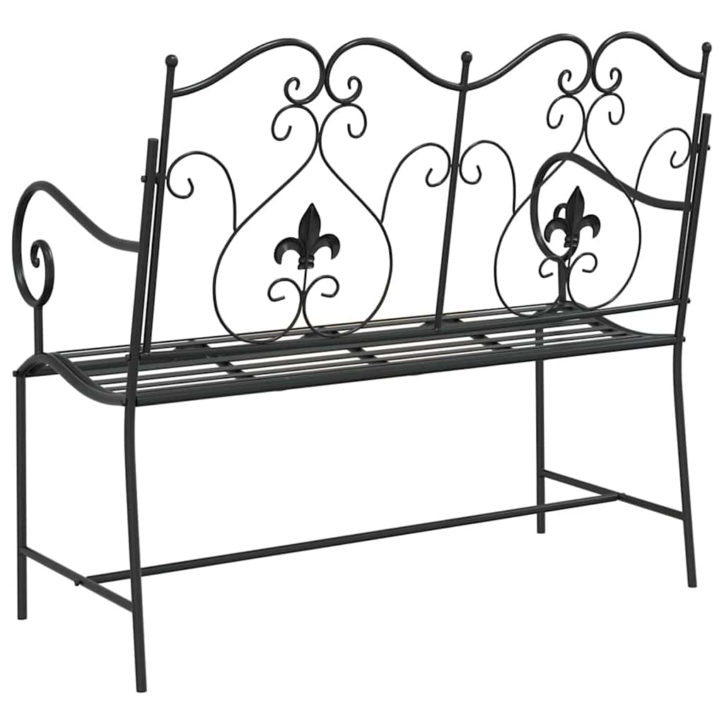 Tuinbank Zwart 104 x 54 x 93 cm Staal is nu te koop bij PeponiXL, paradijselijk wonen!