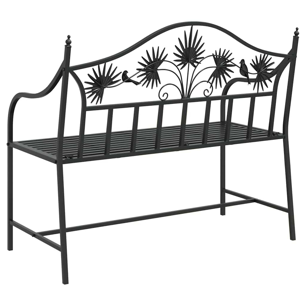 Tuinbank Zwart 104 x 52,5 x 89 cm Staal is nu te koop bij PeponiXL, paradijselijk wonen!