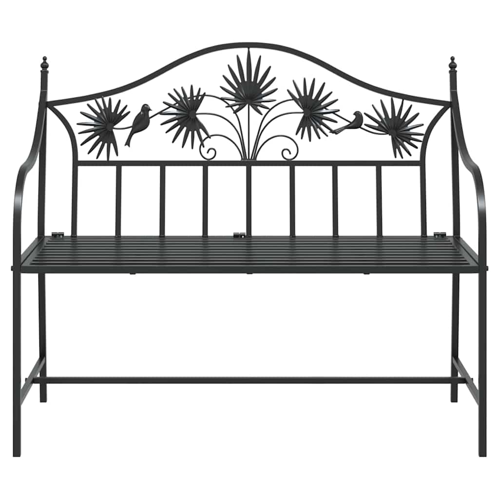Tuinbank Zwart 104 x 52,5 x 89 cm Staal is nu te koop bij PeponiXL, paradijselijk wonen!