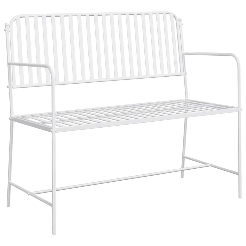 Tuinbank Effen Wit 103,5 x 51,5 x 90 cm Staal is nu te koop bij PeponiXL, paradijselijk wonen!