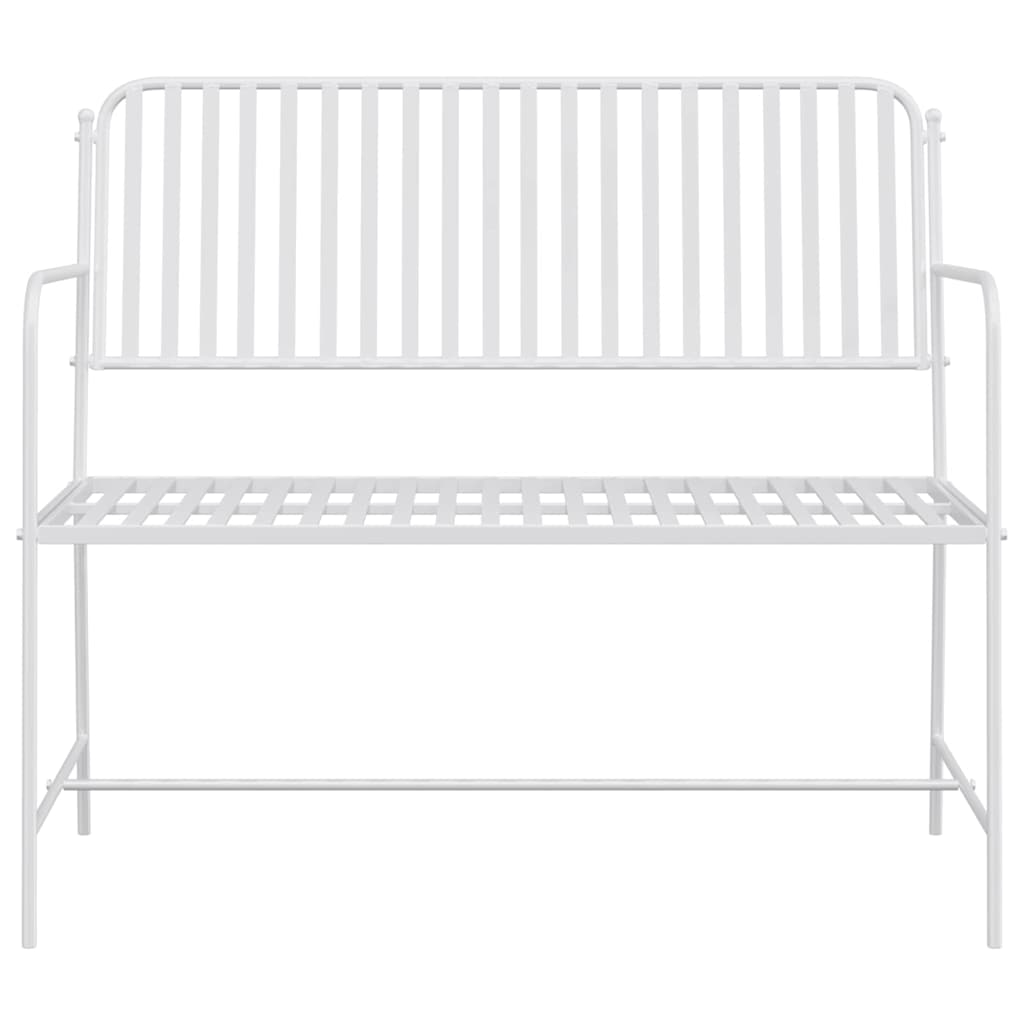 Tuinbank Effen Wit 103,5 x 51,5 x 90 cm Staal is nu te koop bij PeponiXL, paradijselijk wonen!