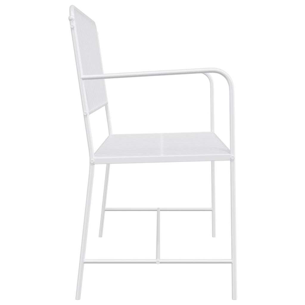 Tuinbank Effen Wit 103,5 x 51,5 x 90 cm Staal is nu te koop bij PeponiXL, paradijselijk wonen!