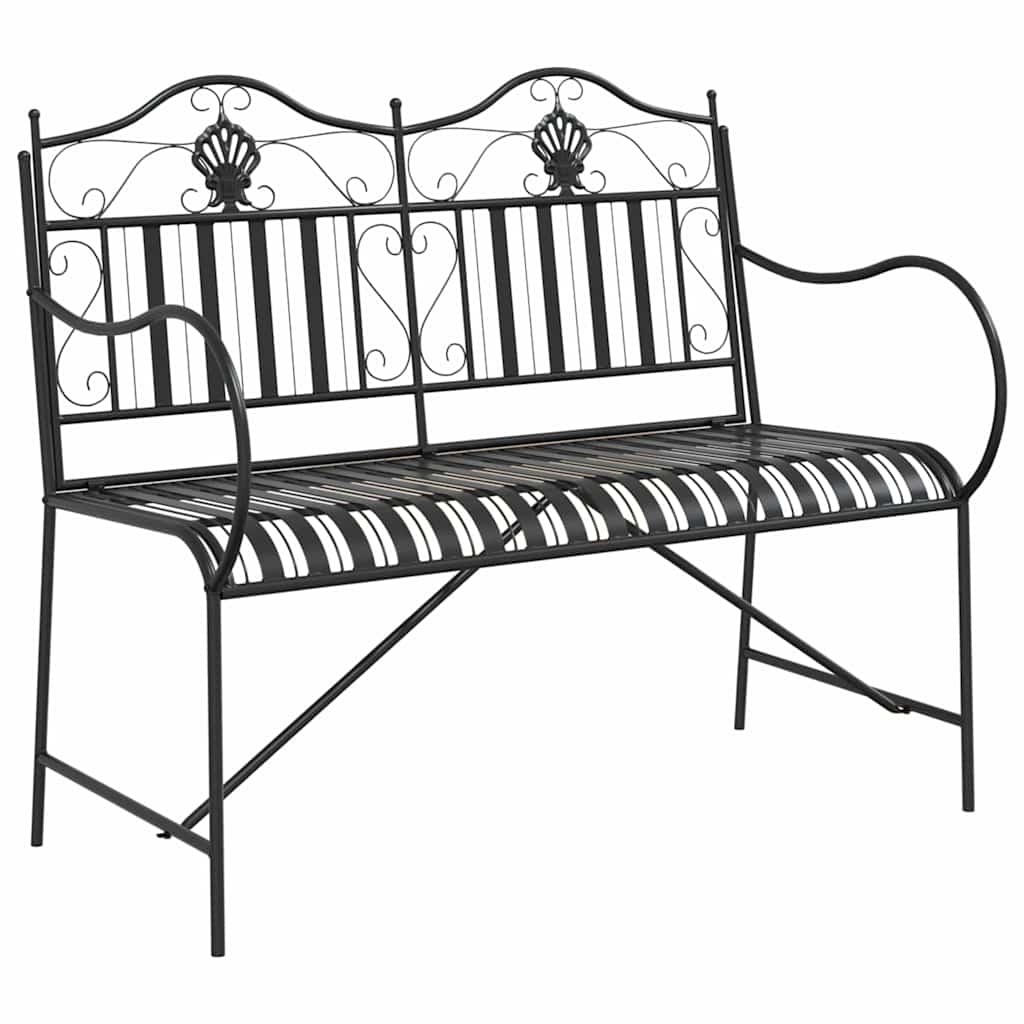 Tuinbank Zwart 103,5 x 59 x 89 cm Staal is nu te koop bij PeponiXL, paradijselijk wonen!