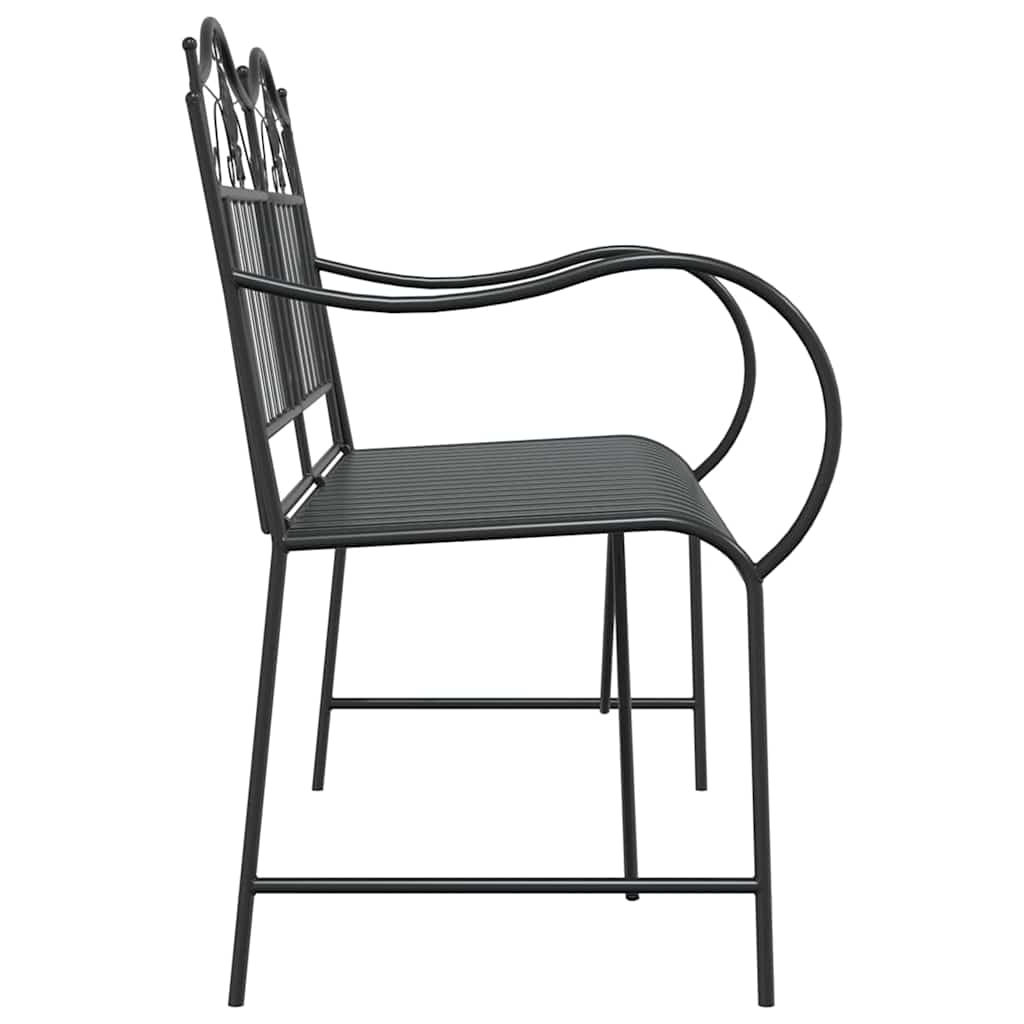 Tuinbank Zwart 103,5 x 59 x 89 cm Staal is nu te koop bij PeponiXL, paradijselijk wonen!