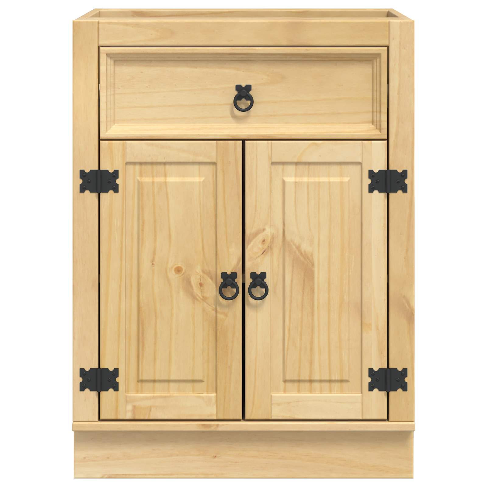 Kast SKI HoningBruin 60 x 46 x 81,5 cm Massief grenenhout is nu te koop bij PeponiXL, paradijselijk wonen!