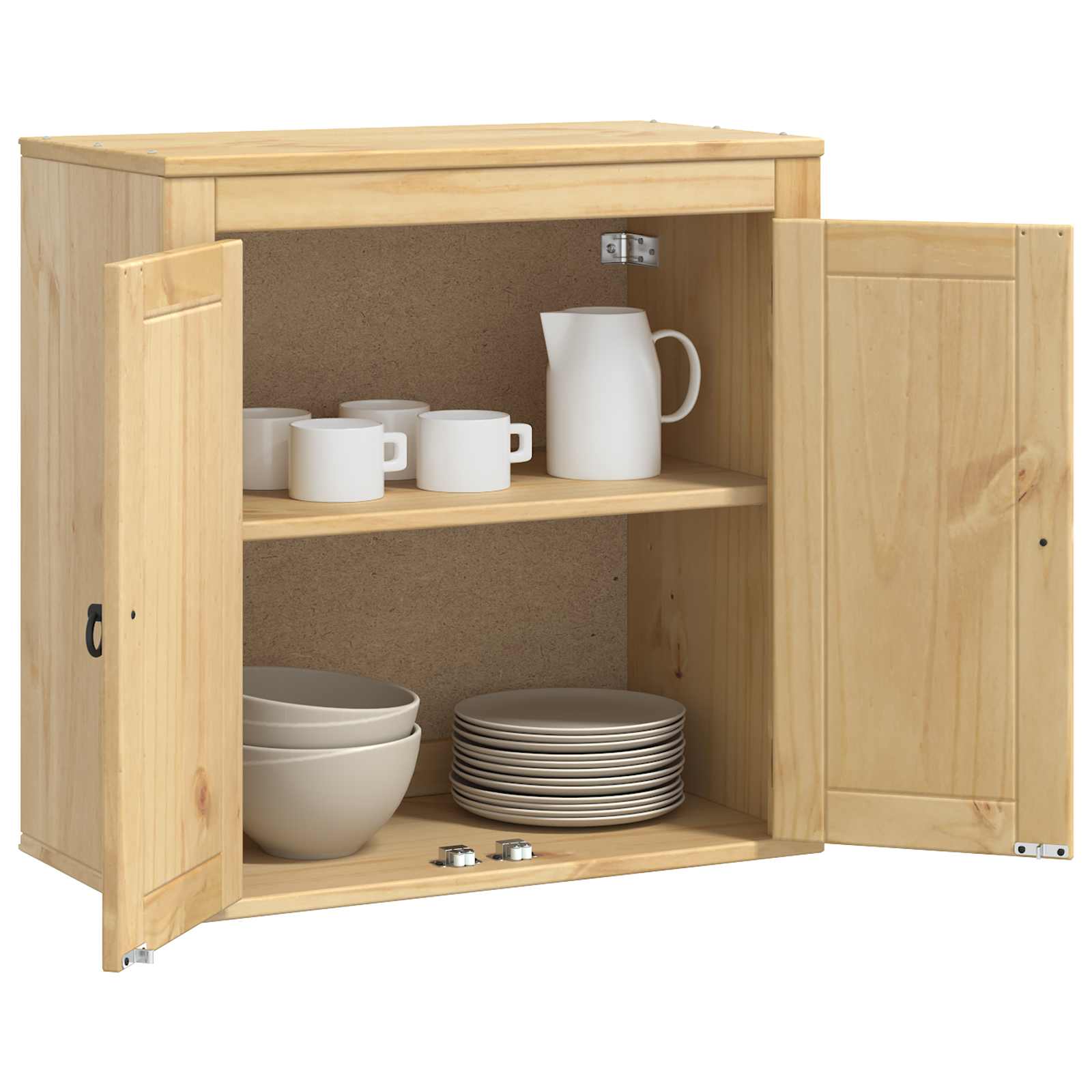 Kast SKI HoningBruin 60 x 32 x 60 cm Massief grenenhout is nu te koop bij PeponiXL, paradijselijk wonen!
