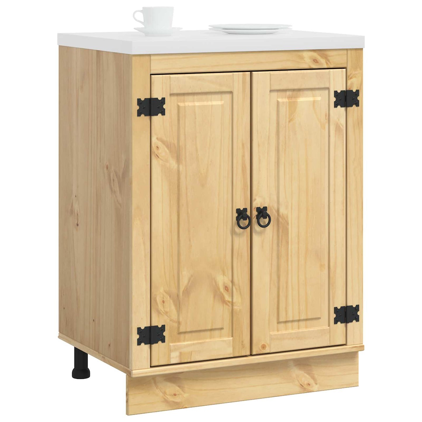 Kast SKI HoningBruin 60 x 46 x 81,5 cm Massief grenenhout is nu te koop bij PeponiXL, paradijselijk wonen!