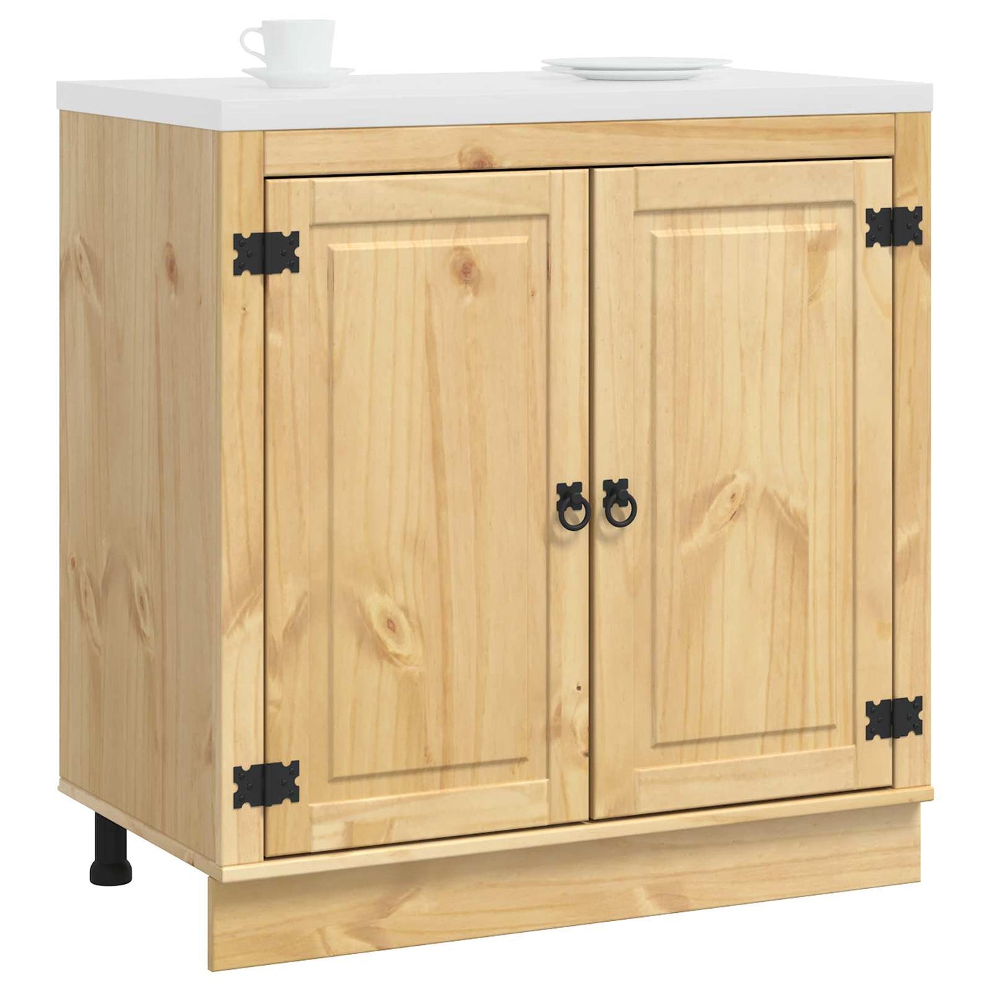 Kast SKI HoningBruin 80 x 46 x 81,5 cm Massief grenenhout is nu te koop bij PeponiXL, paradijselijk wonen!