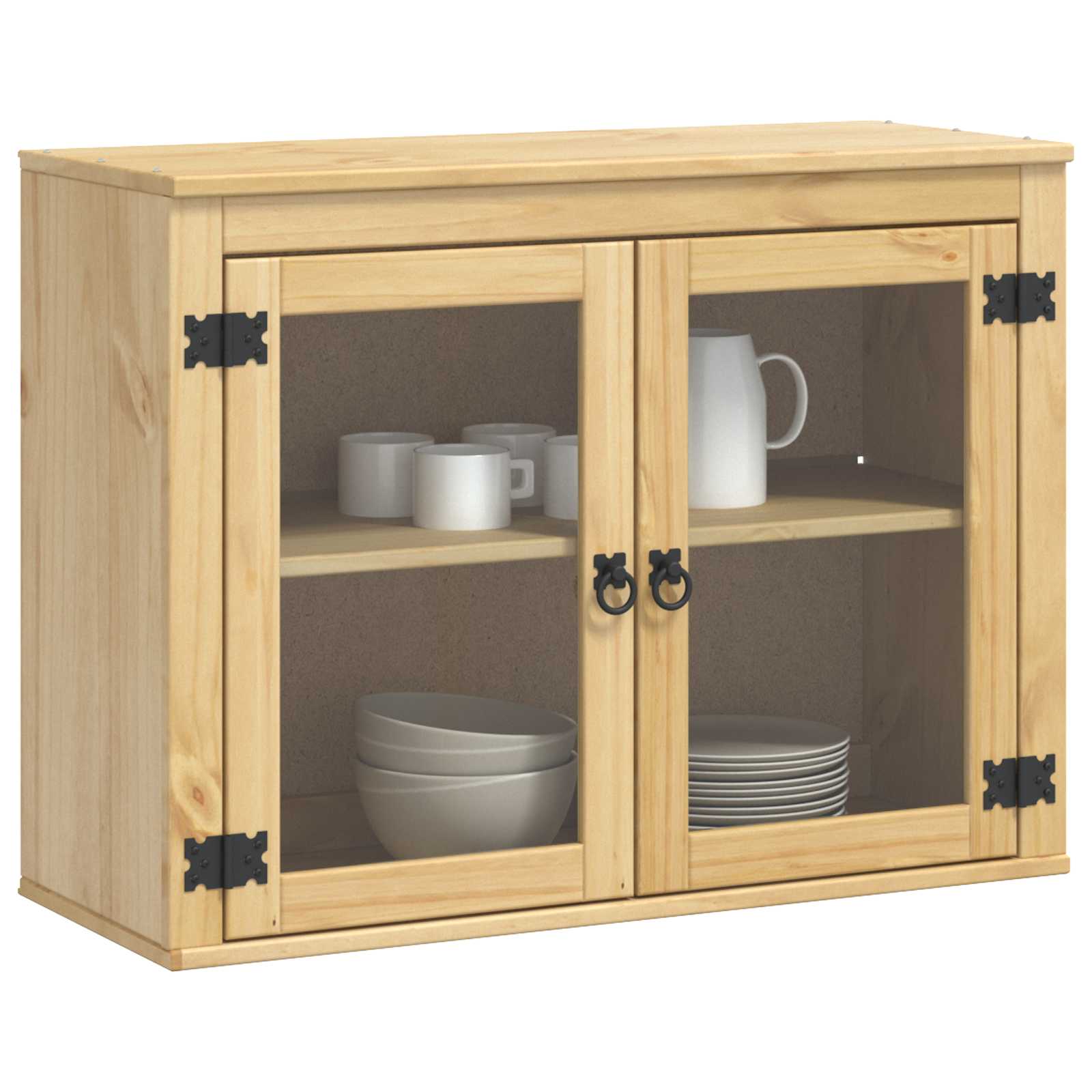 Kast SKI HoningBruin 80 x 32 x 60 cm Massief grenenhout is nu te koop bij PeponiXL, paradijselijk wonen!