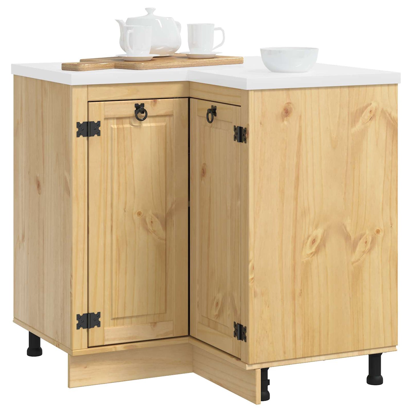 Kast SKI HoningBruin 80 x 80 x 81 cm Massief grenenhout is nu te koop bij PeponiXL, paradijselijk wonen!