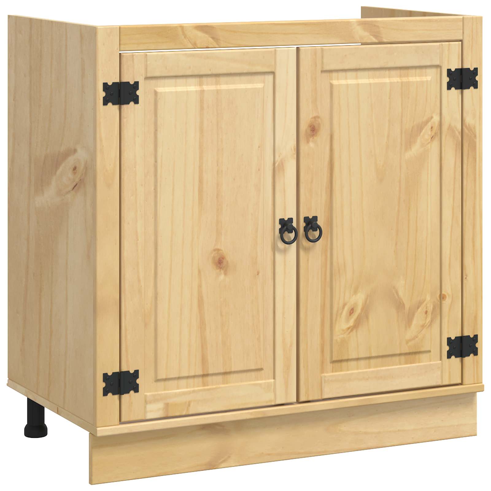 Kast SKI HoningBruin 80 x 46 x 81 cm Massief grenenhout is nu te koop bij PeponiXL, paradijselijk wonen!