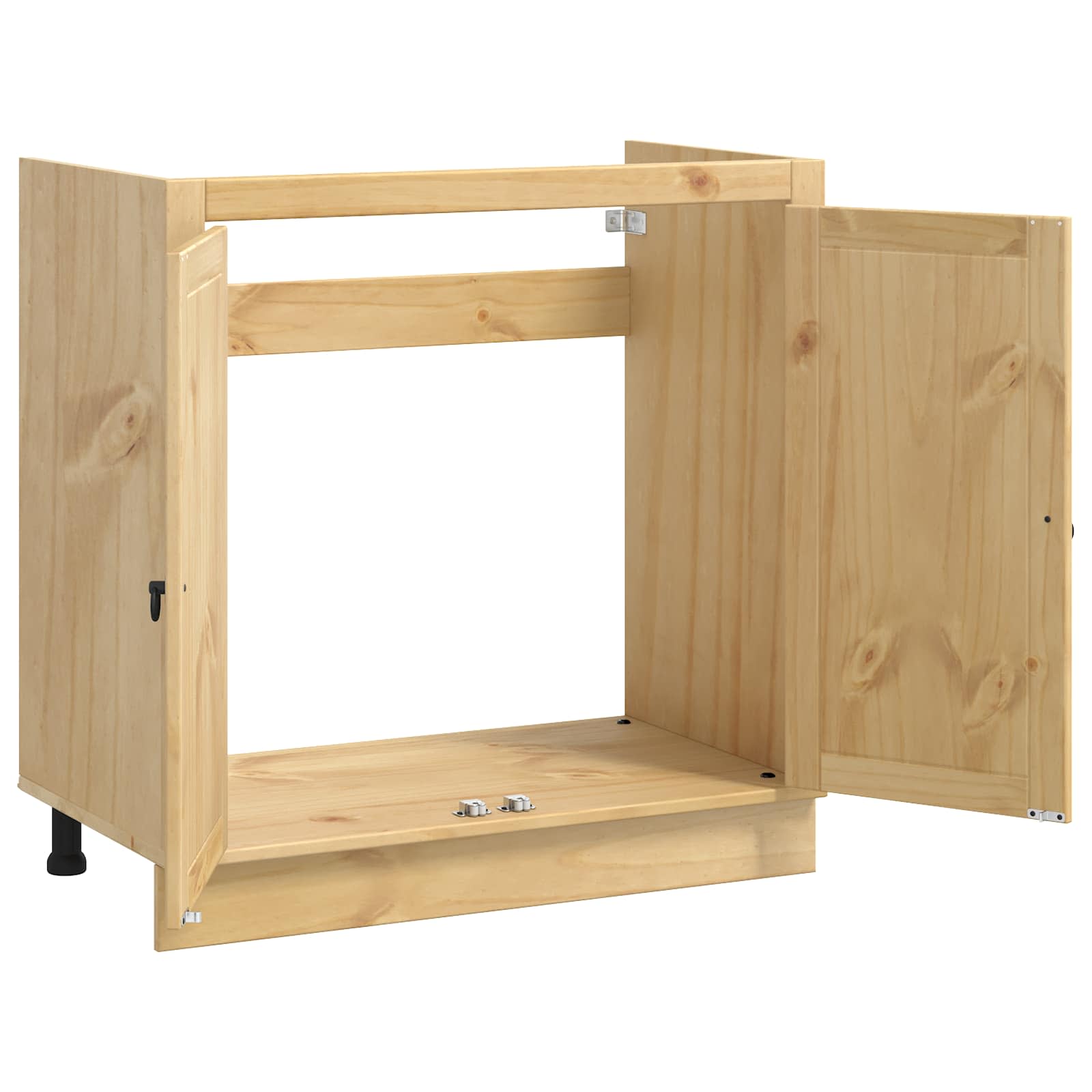 Kast SKI HoningBruin 80 x 46 x 81 cm Massief grenenhout is nu te koop bij PeponiXL, paradijselijk wonen!