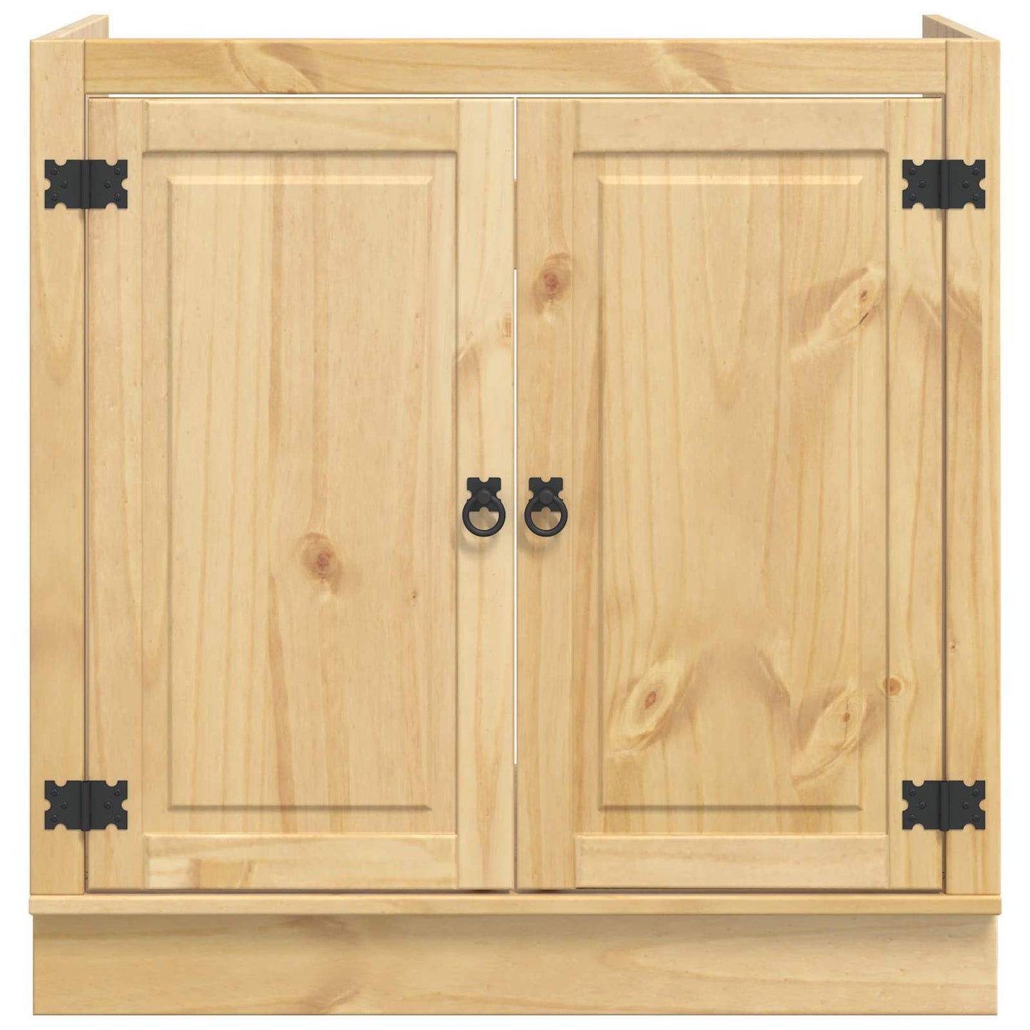 Kast SKI HoningBruin 80 x 46 x 81 cm Massief grenenhout is nu te koop bij PeponiXL, paradijselijk wonen!