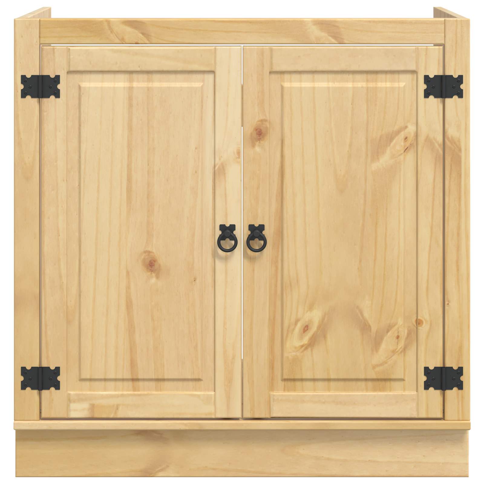 Kast SKI HoningBruin 80 x 46 x 81 cm Massief grenenhout is nu te koop bij PeponiXL, paradijselijk wonen!