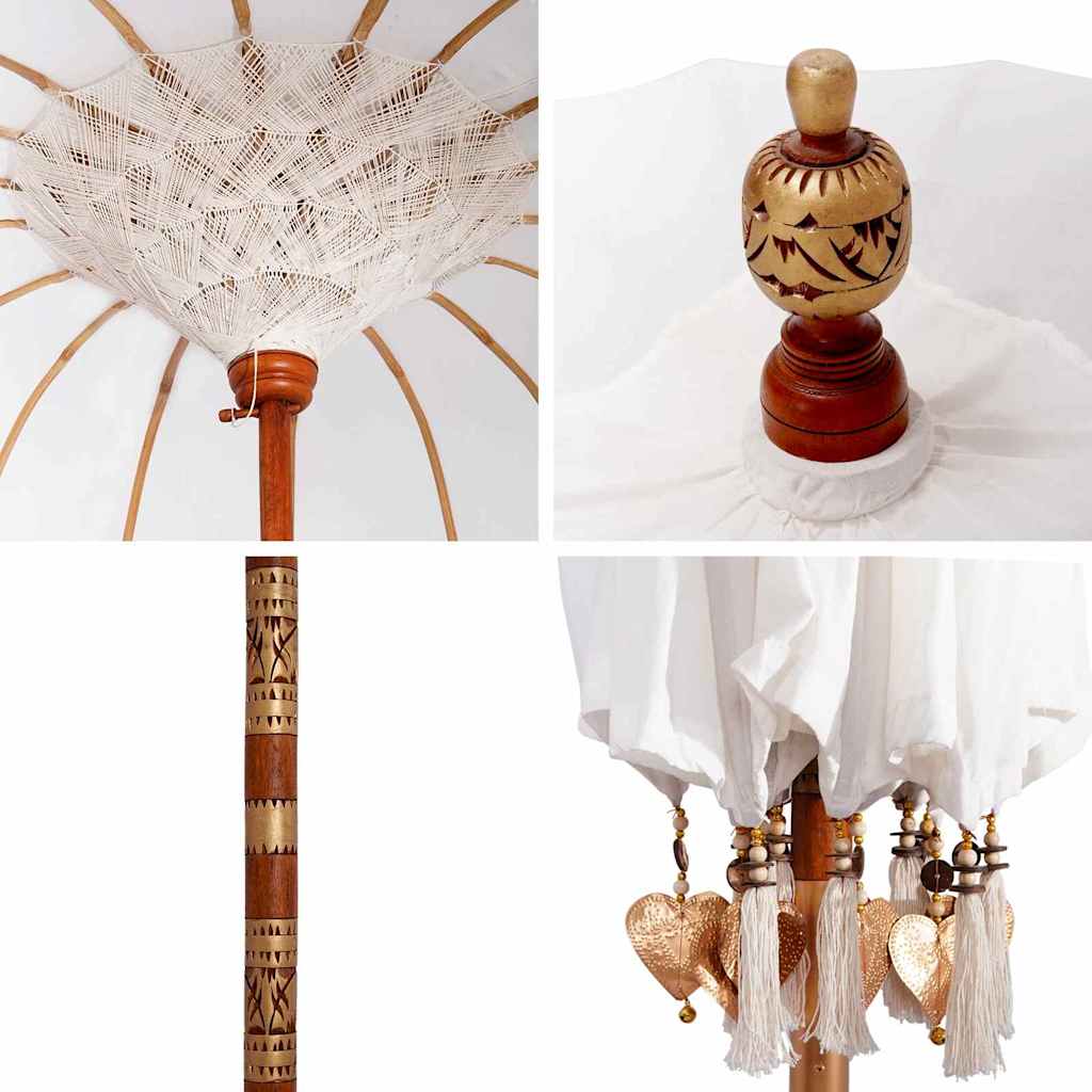 Balinese Parasol Crème 190 x 190 x 260 cm is nu te koop bij PeponiXL, paradijselijk wonen!