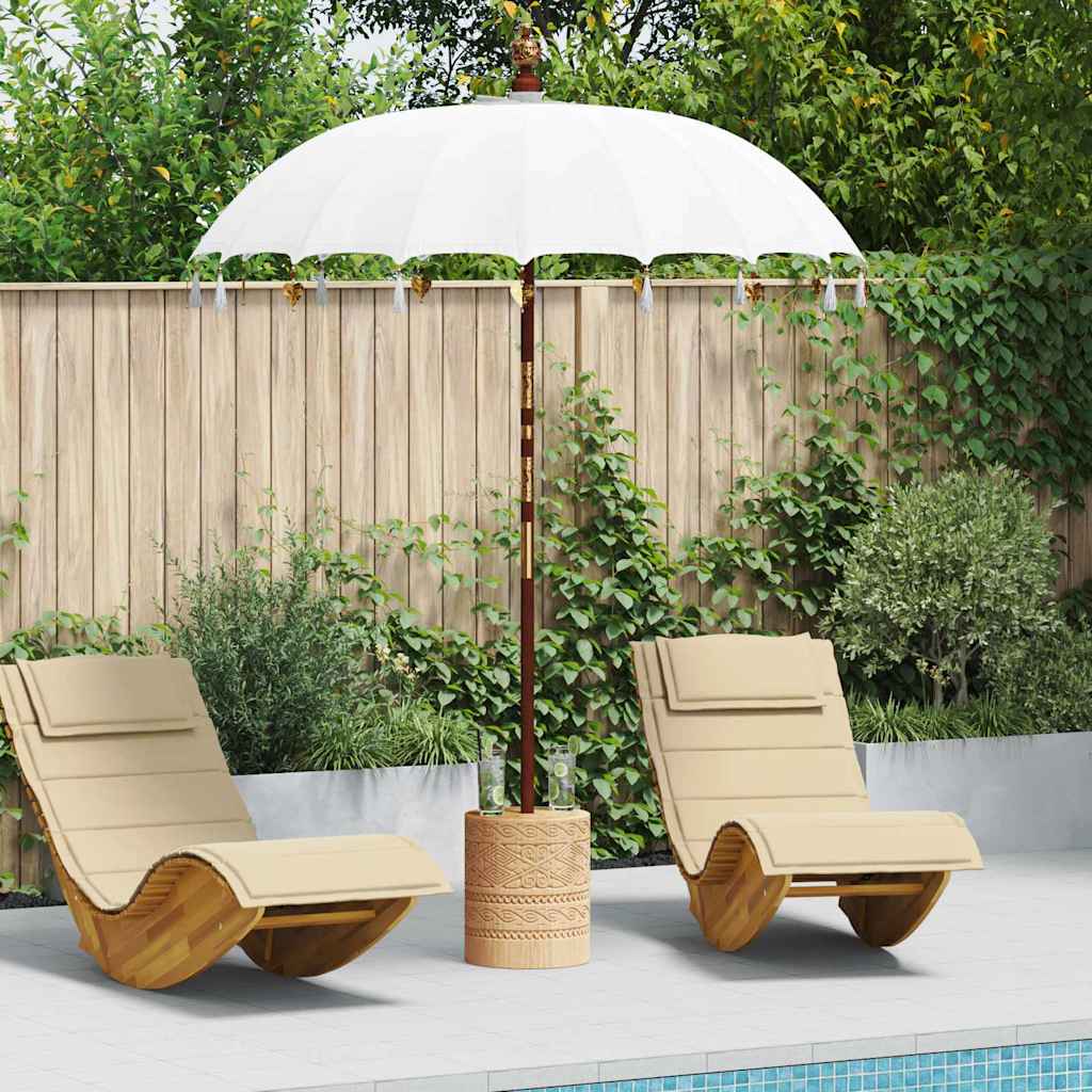 Balinese Parasol Crème 190 x 190 x 260 cm is nu te koop bij PeponiXL, paradijselijk wonen!