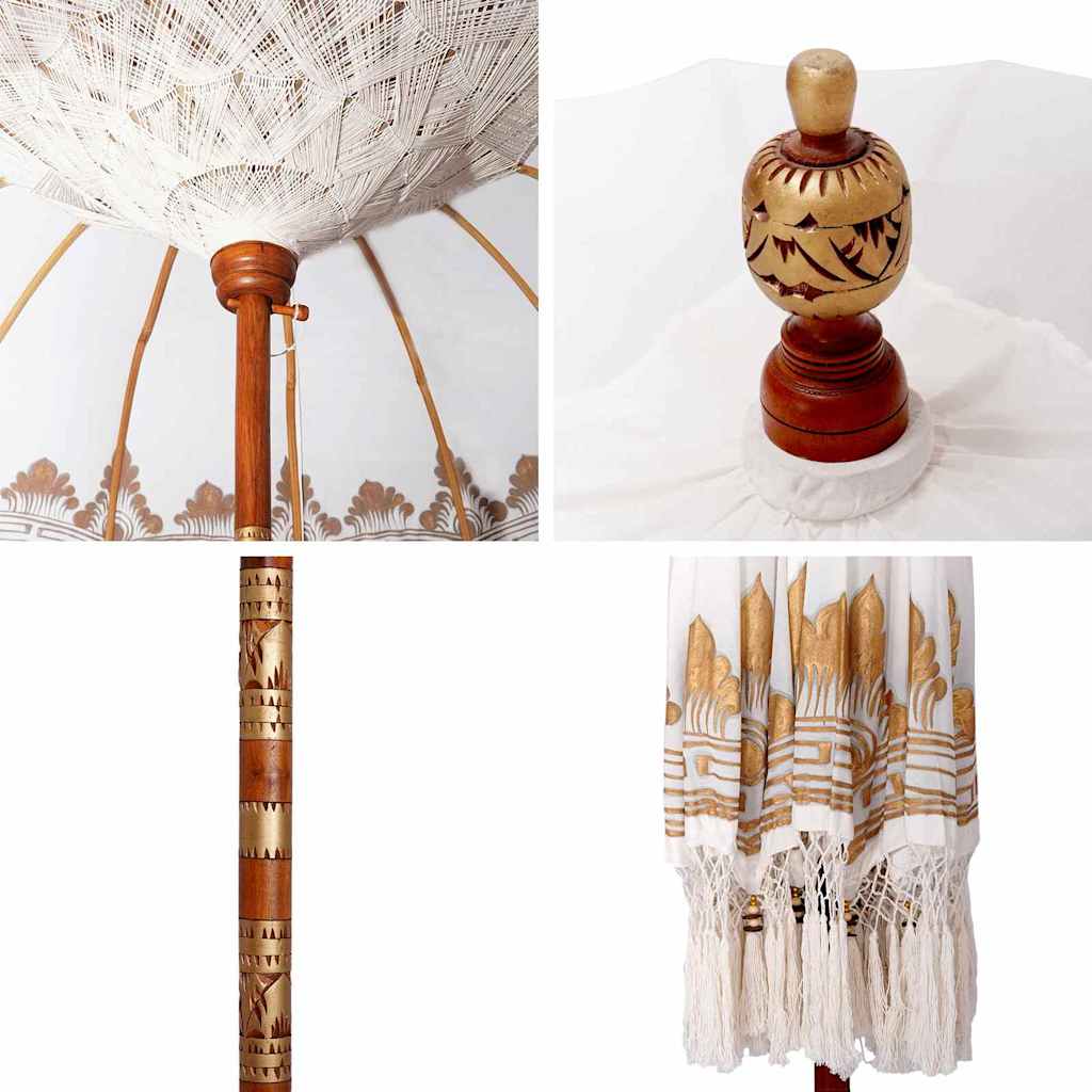 Balinese Parasol Crème 190 x 190 x 260 cm is nu te koop bij PeponiXL, paradijselijk wonen!