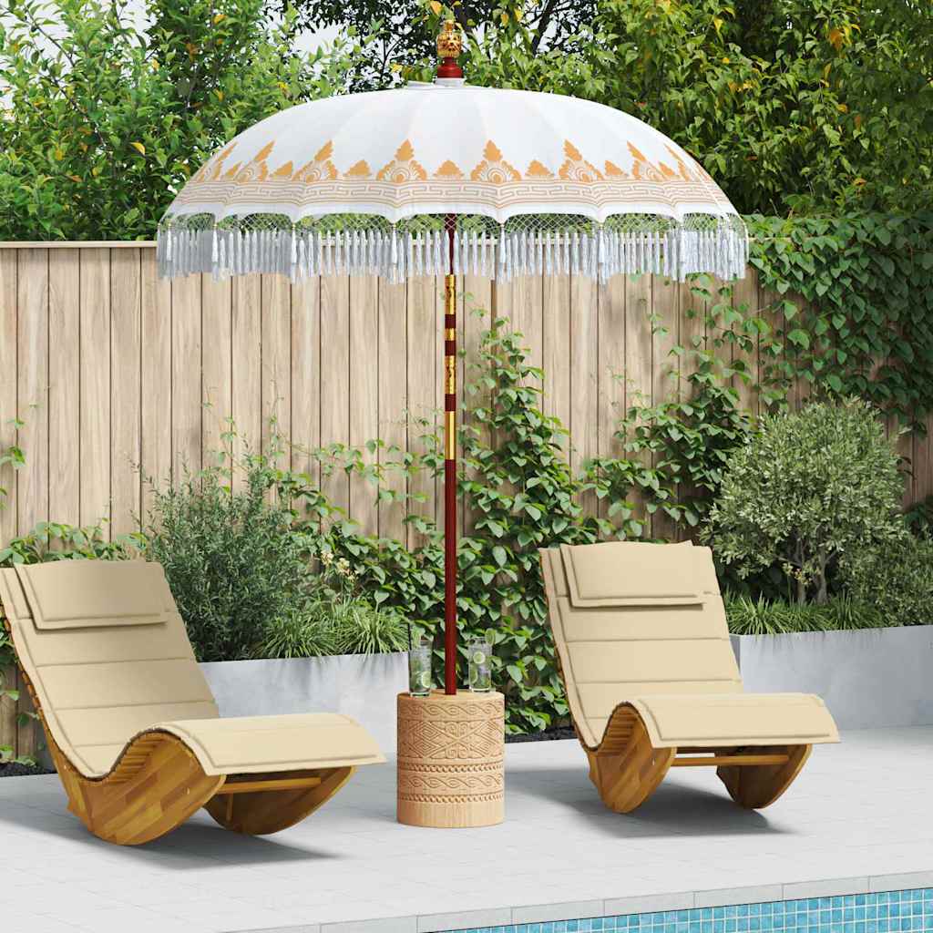 Balinese Parasol Crème 190 x 190 x 260 cm is nu te koop bij PeponiXL, paradijselijk wonen!