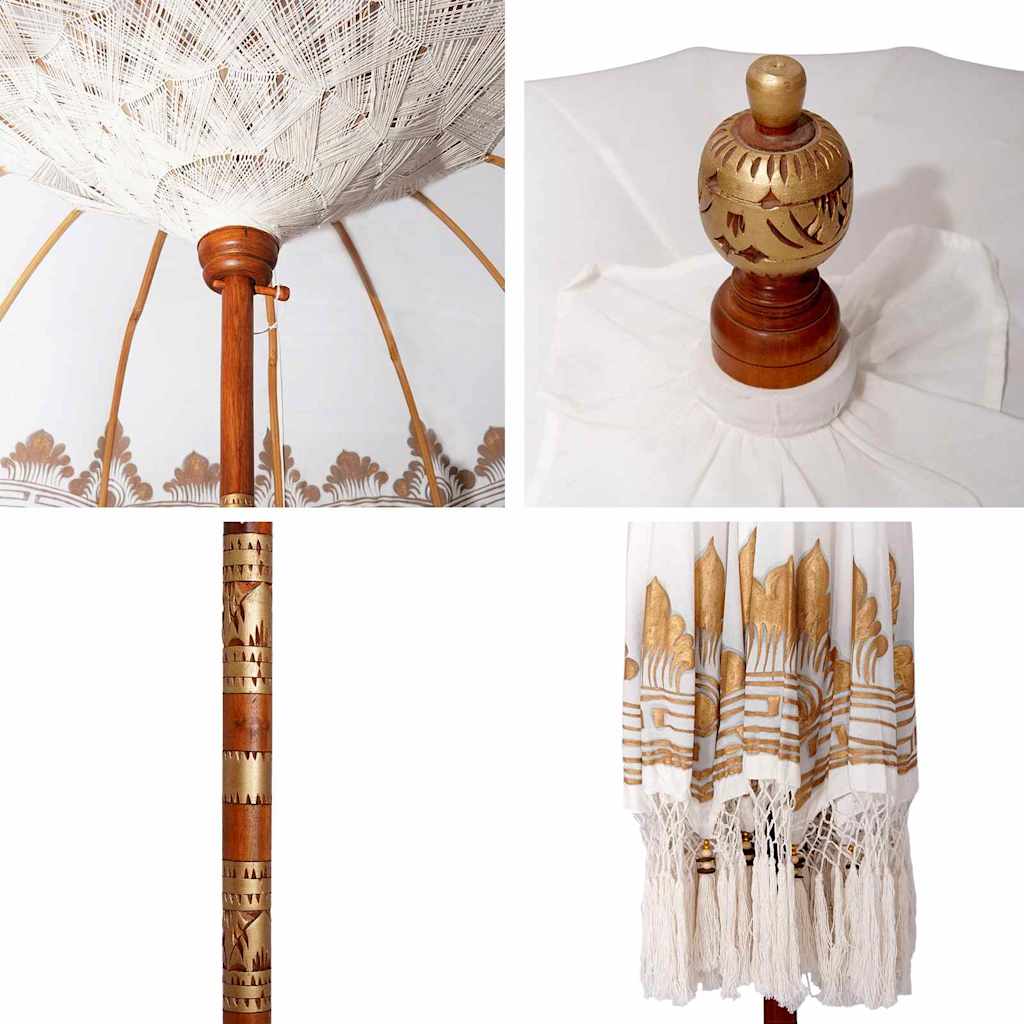 Balinese Parasol Crème 215 x 215 x 260 cm is nu te koop bij PeponiXL, paradijselijk wonen!