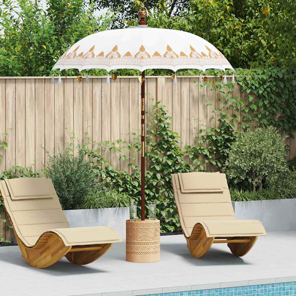 Balinese Parasol Crème 185 x 185 x 260 cm is nu te koop bij PeponiXL, paradijselijk wonen!