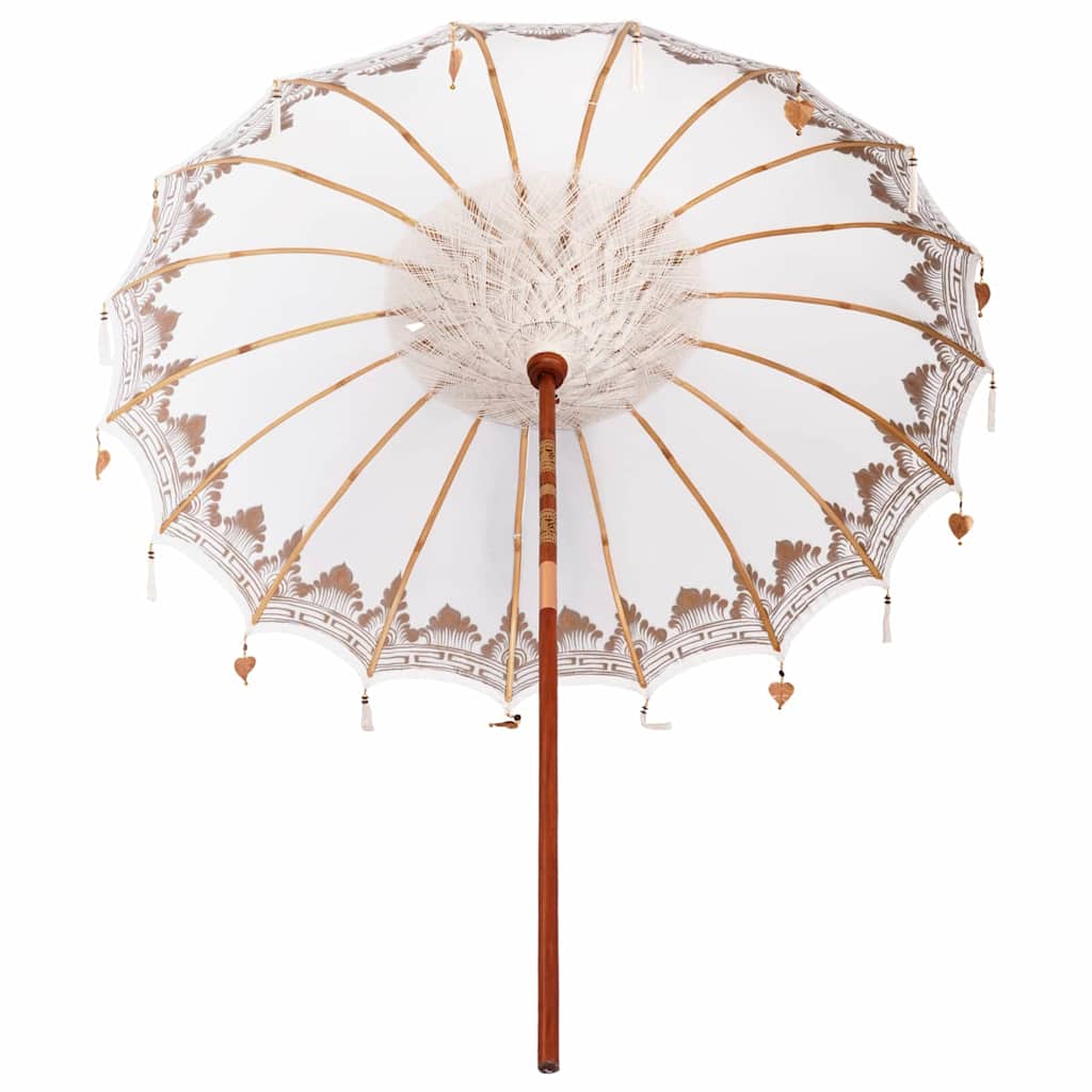 Balinese Parasol Crème 215 x 215 x 260 cm is nu te koop bij PeponiXL, paradijselijk wonen!