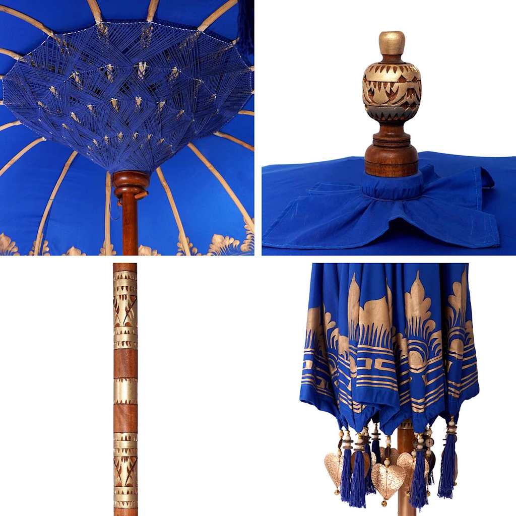 Balinese Parasol Blauw 185 x 185 x 260 cm is nu te koop bij PeponiXL, paradijselijk wonen!