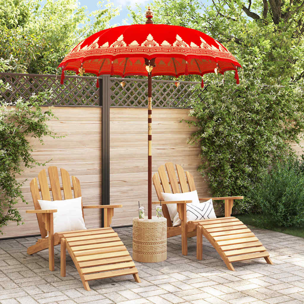 Balinese Parasol Rood 185 x 185 x 260 cm is nu te koop bij PeponiXL, paradijselijk wonen!