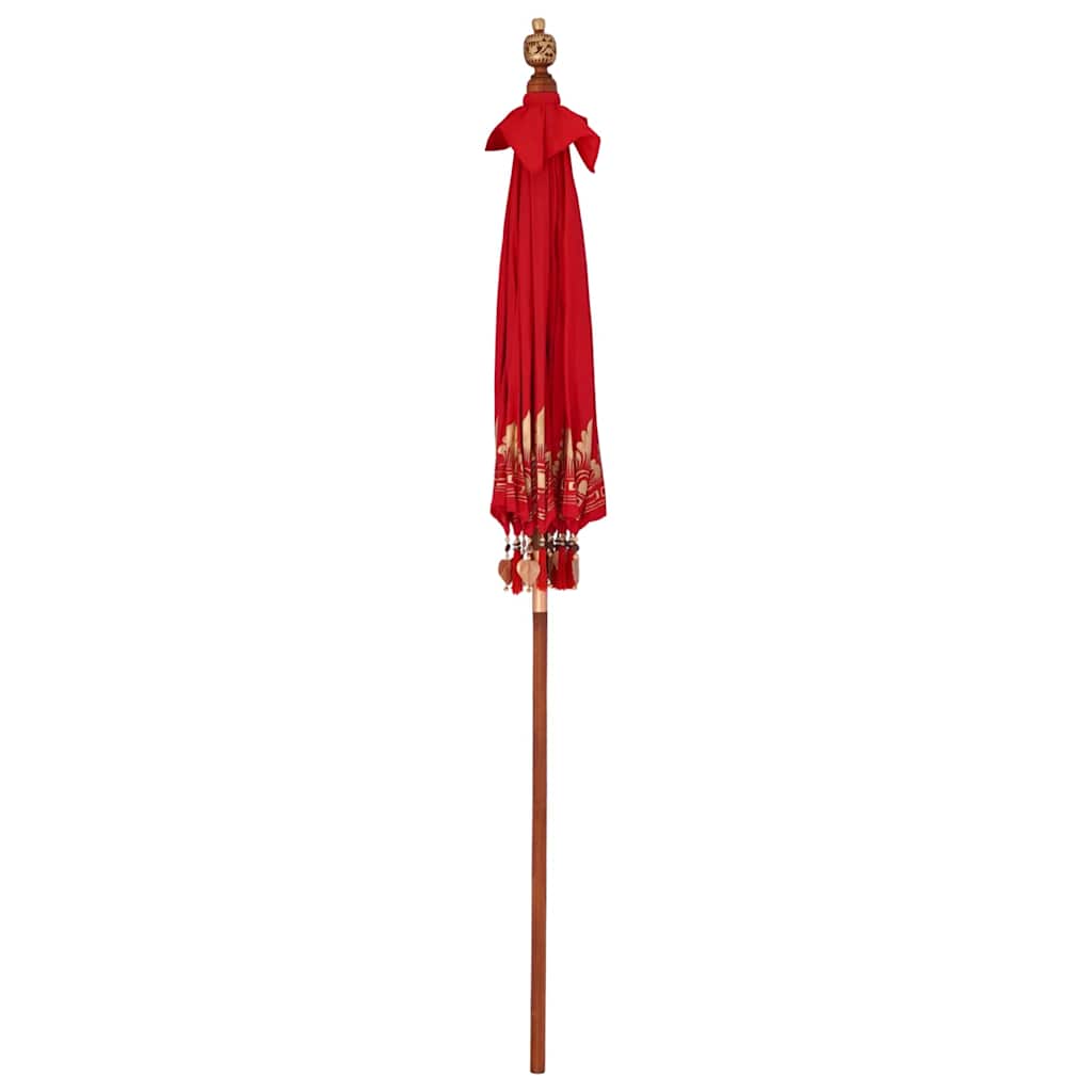 Balinese Parasol Rood 185 x 185 x 260 cm is nu te koop bij PeponiXL, paradijselijk wonen!