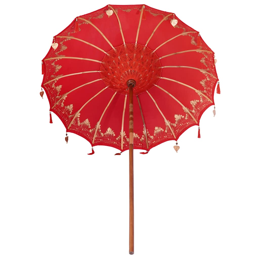 Balinese Parasol Rood 185 x 185 x 260 cm is nu te koop bij PeponiXL, paradijselijk wonen!