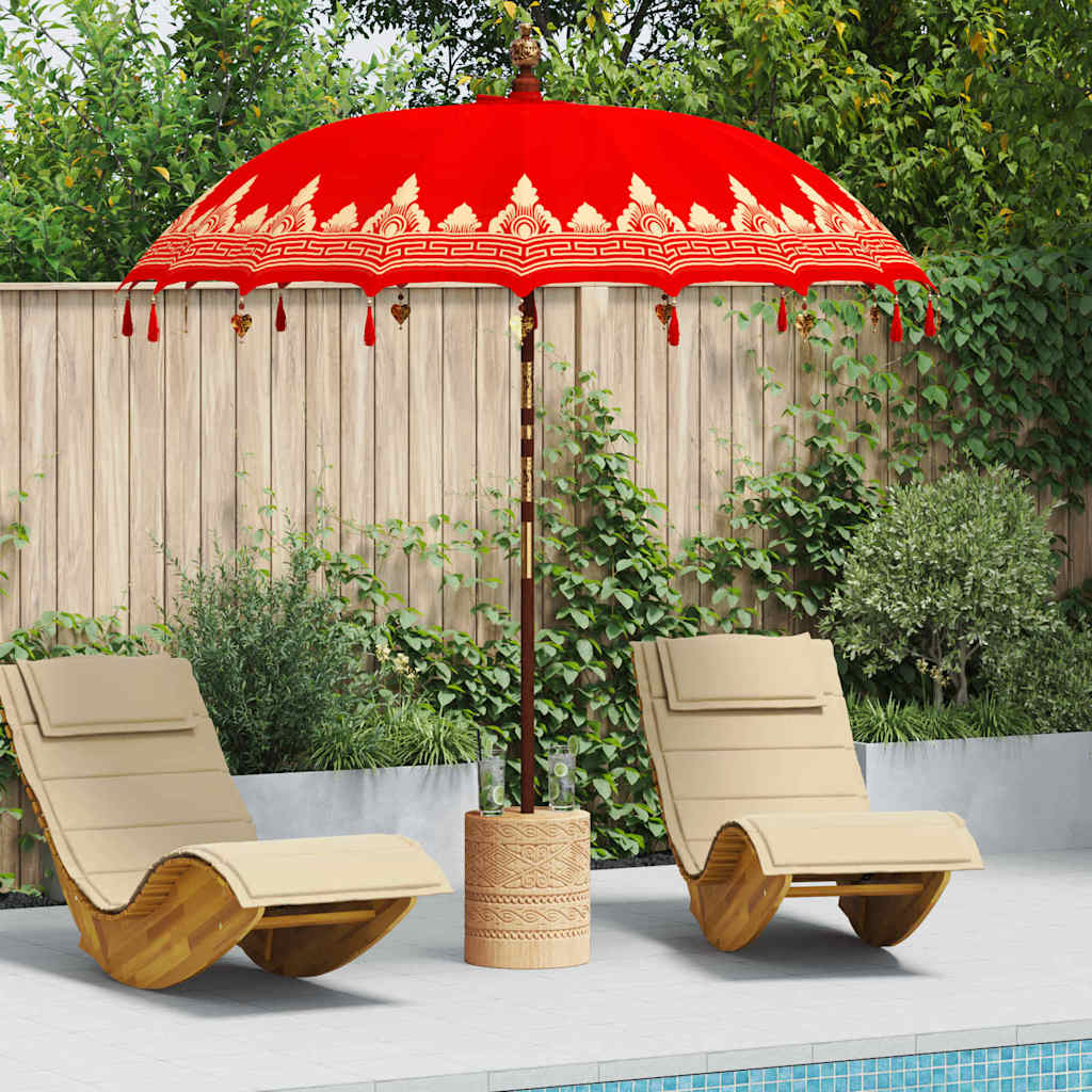 Balinese Parasol Rood 215 x 215 x 260 cm is nu te koop bij PeponiXL, paradijselijk wonen!