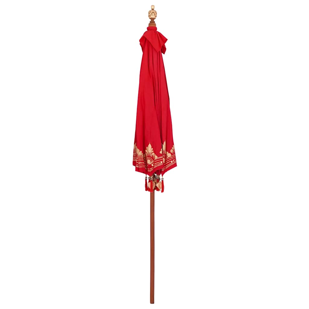 Balinese Parasol Rood 215 x 215 x 260 cm is nu te koop bij PeponiXL, paradijselijk wonen!