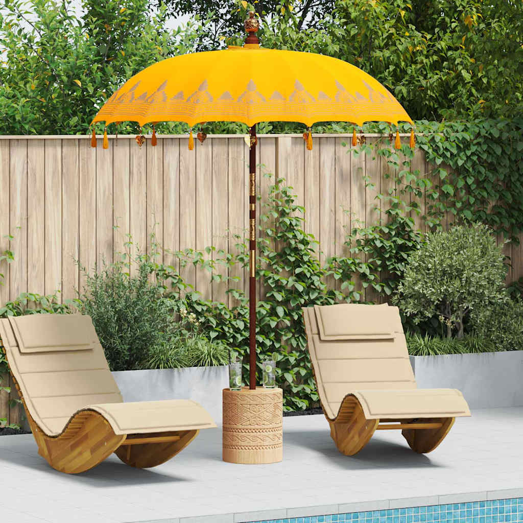 Balinese Parasol Geel 185 x 185 x 260 cm is nu te koop bij PeponiXL, paradijselijk wonen!