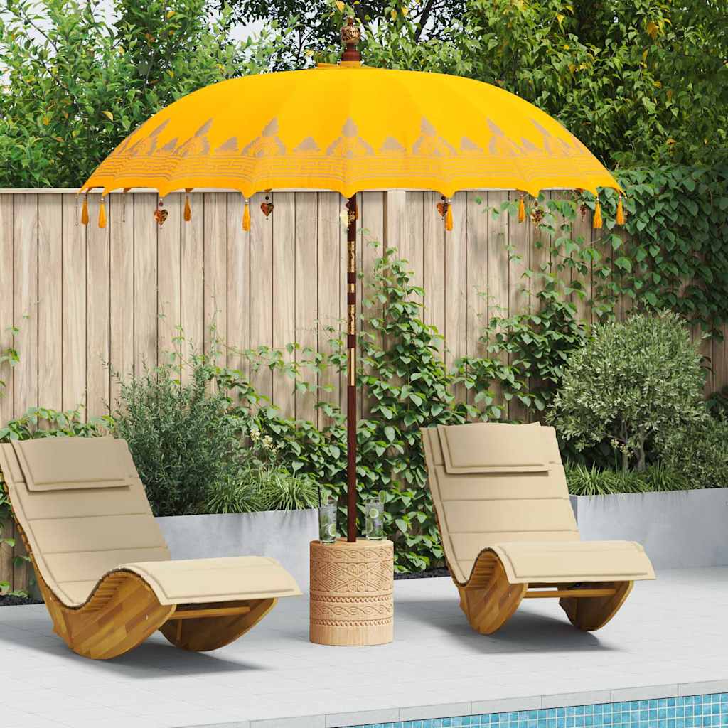 Balinese Parasol Geel 215 x 215 x 260 cm is nu te koop bij PeponiXL, paradijselijk wonen!