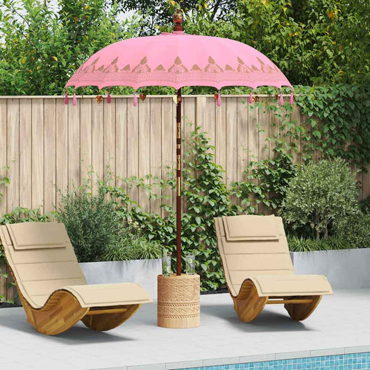 Balinese Parasol Roze 185 x 185 x 260 cm is nu te koop bij PeponiXL, paradijselijk wonen!