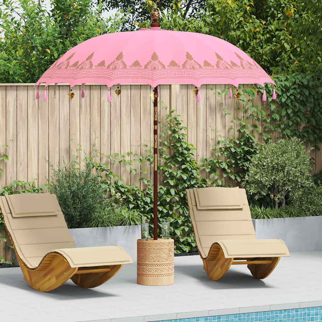 Balinese Parasol Roze 215 x 215 x 260 cm is nu te koop bij PeponiXL, paradijselijk wonen!