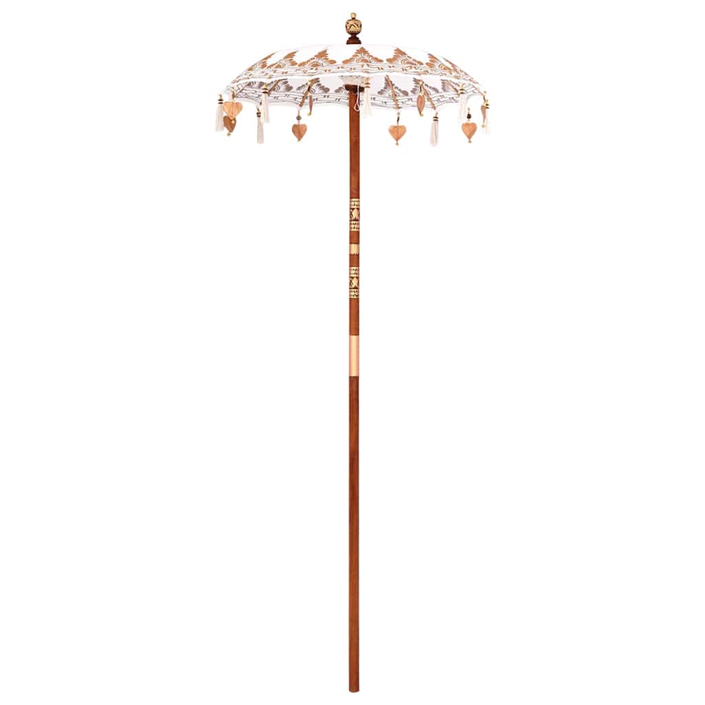 Balinese Parasol Crème 125 x 125 x 260 cm is nu te koop bij PeponiXL, paradijselijk wonen!