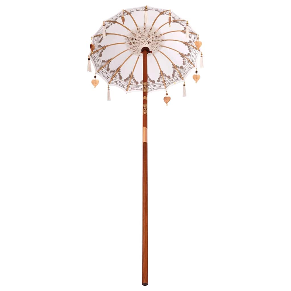 Balinese Parasol Crème 125 x 125 x 260 cm is nu te koop bij PeponiXL, paradijselijk wonen!
