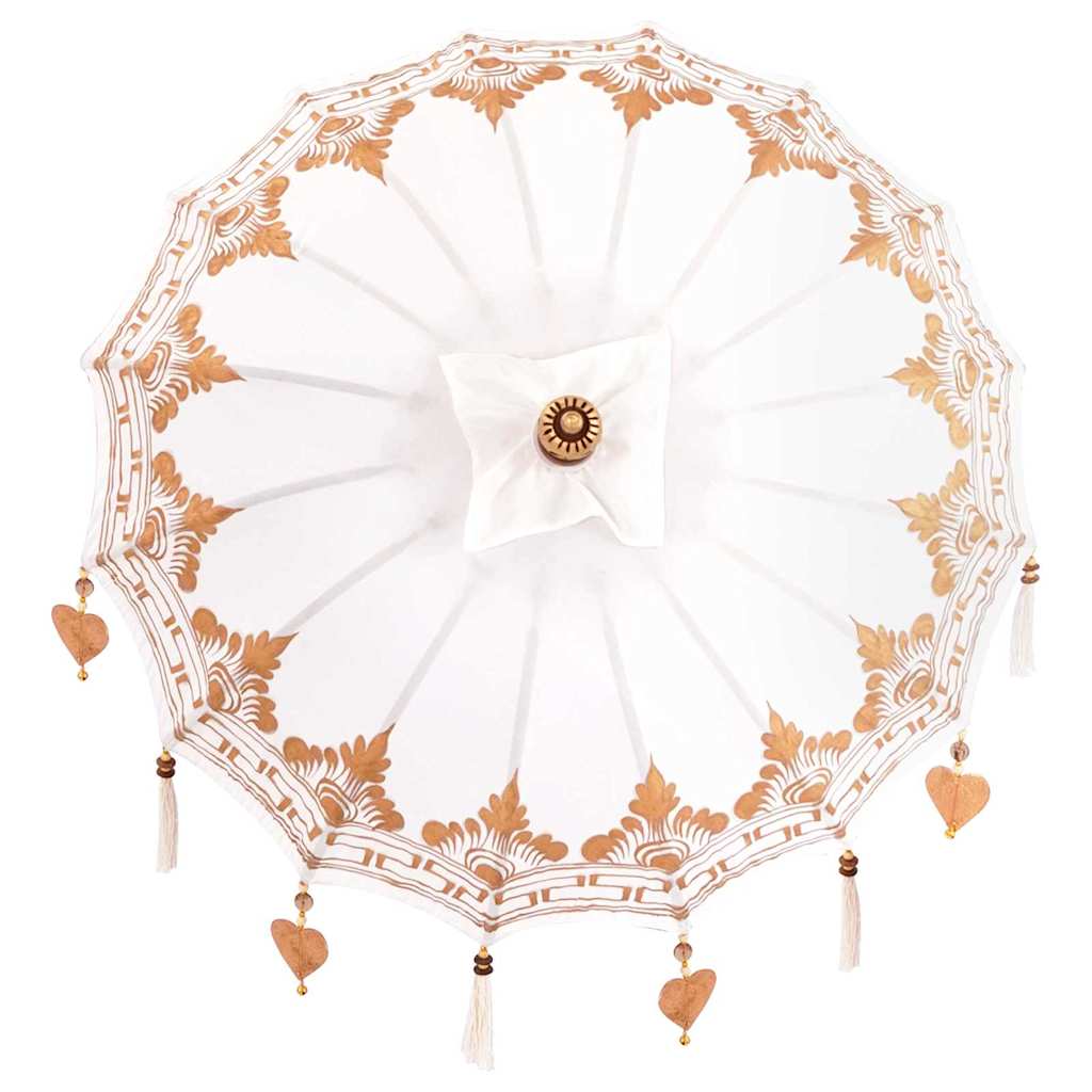Balinese Parasol Crème 125 x 125 x 260 cm is nu te koop bij PeponiXL, paradijselijk wonen!