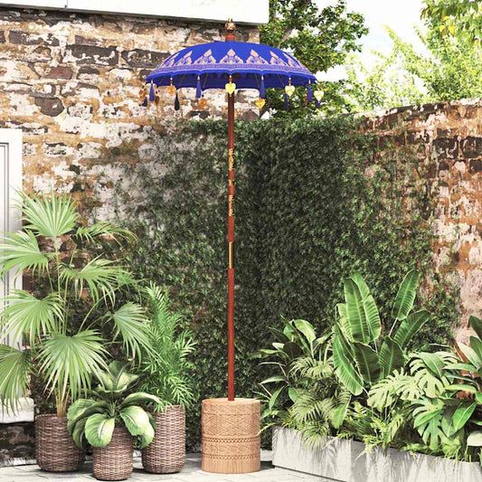Balinese Parasol Blauw 125 x 125 x 260 cm is nu te koop bij PeponiXL, paradijselijk wonen!