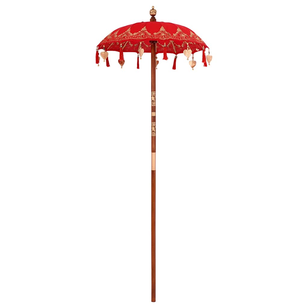 Balinese Parasol Rood 125 x 125 x 260 cm is nu te koop bij PeponiXL, paradijselijk wonen!