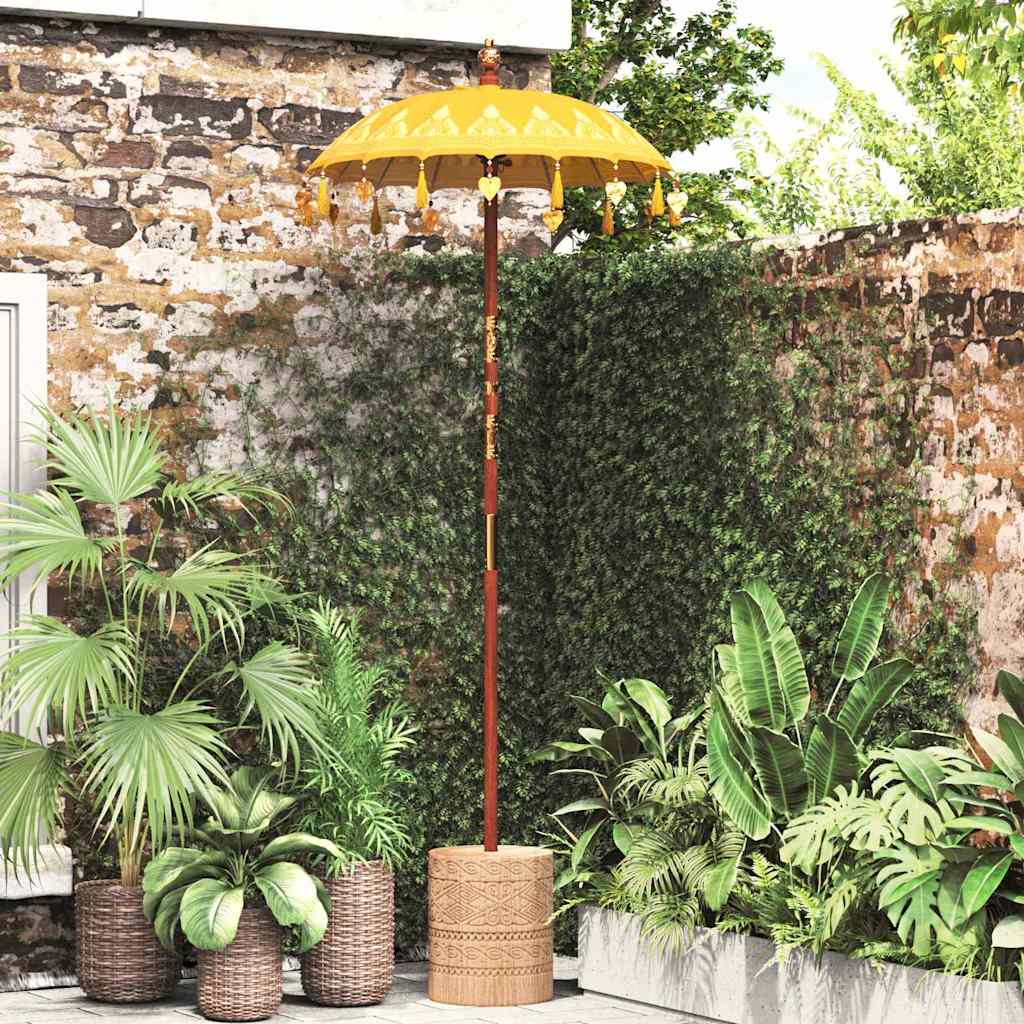 Balinese Parasol Geel 125 x 125 x 260 cm is nu te koop bij PeponiXL, paradijselijk wonen!