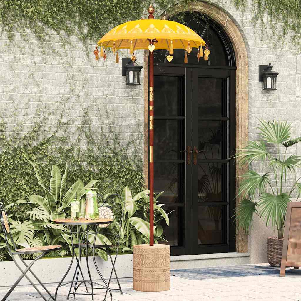 Balinese Parasol Geel 125 x 125 x 260 cm is nu te koop bij PeponiXL, paradijselijk wonen!