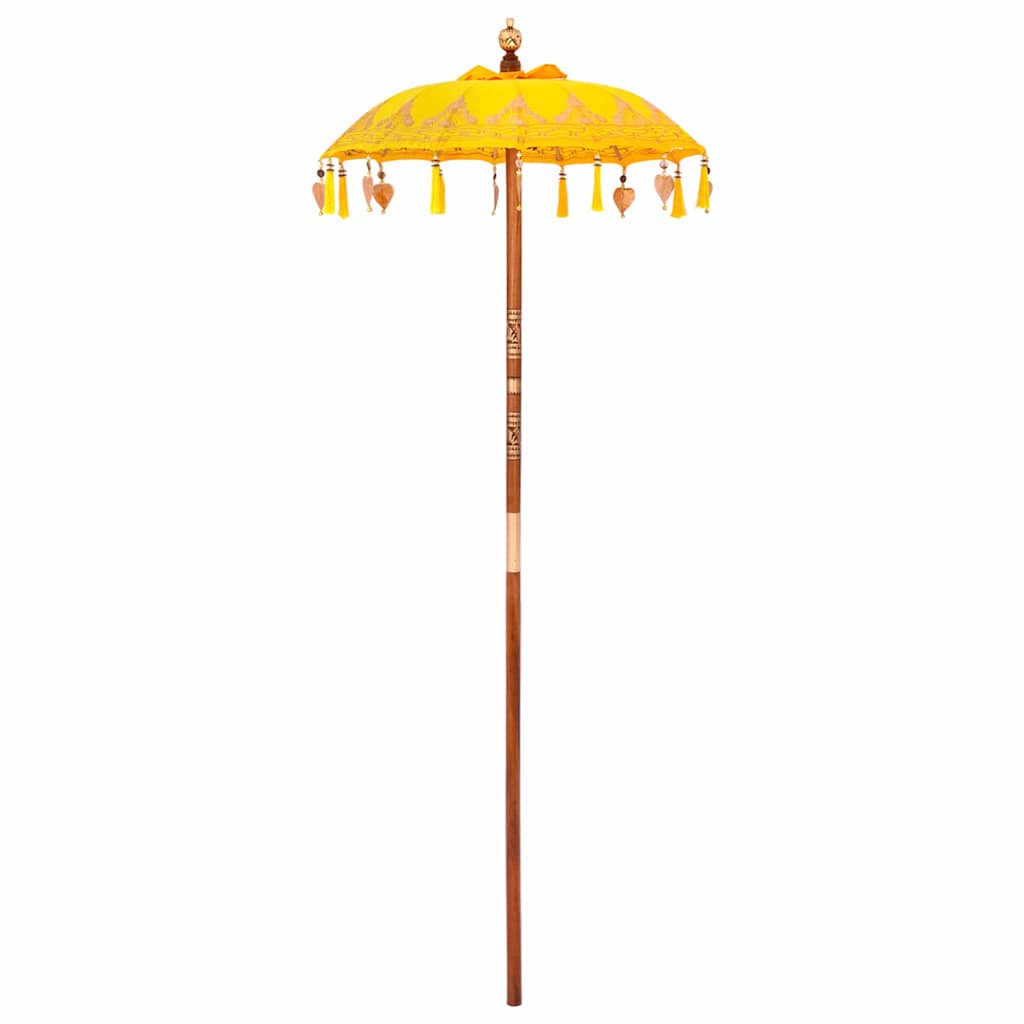 Balinese Parasol Geel 125 x 125 x 260 cm is nu te koop bij PeponiXL, paradijselijk wonen!