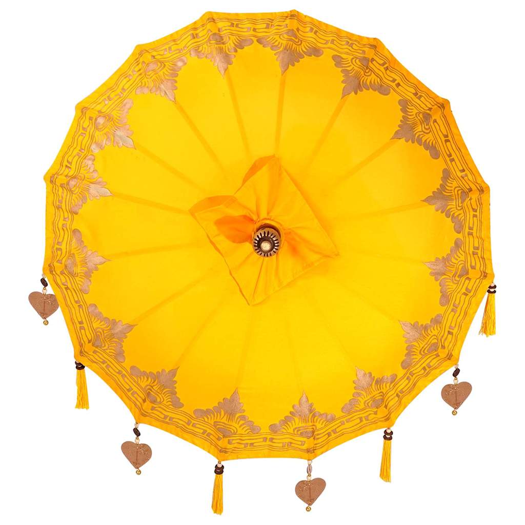 Balinese Parasol Geel 125 x 125 x 260 cm is nu te koop bij PeponiXL, paradijselijk wonen!